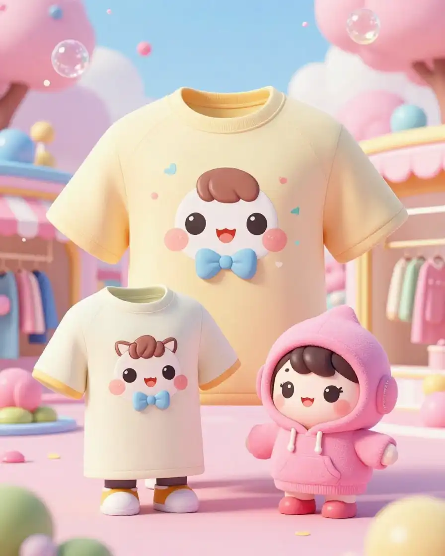 Chibi-style cute T-shirts