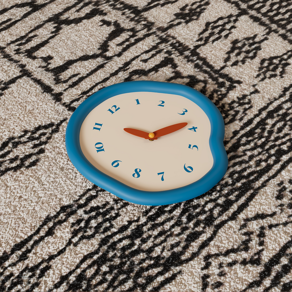 Asymmetrical Drip Clock
