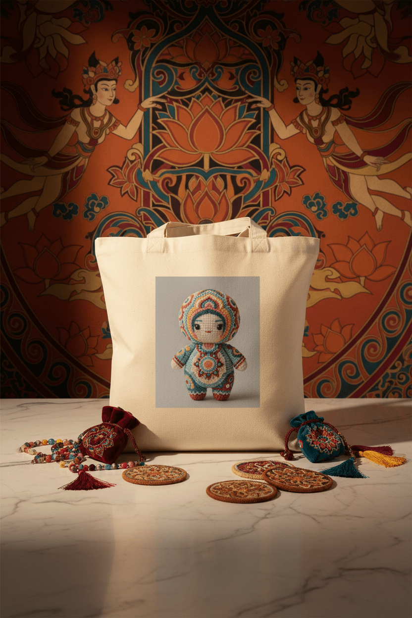Cotton color tote bag - MewZ unique items
